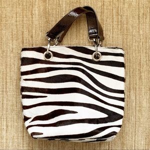 Maurizio Taiuti Zebra Hide Handbag